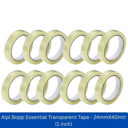 Aipl Bopp Essential Transparent Tape - 24mmX40mtr (1 inch)