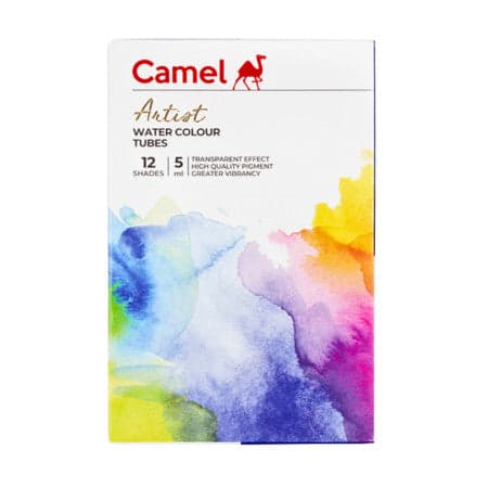 Camel Artist Water Colours Tubes 5ml - 12 Shades