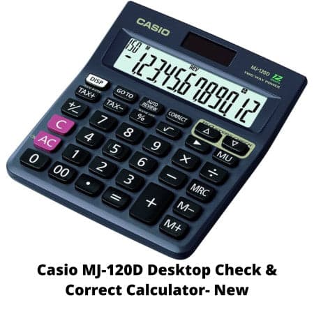 Casio MJ-120D Desktop Check & Correct Calculator- New
