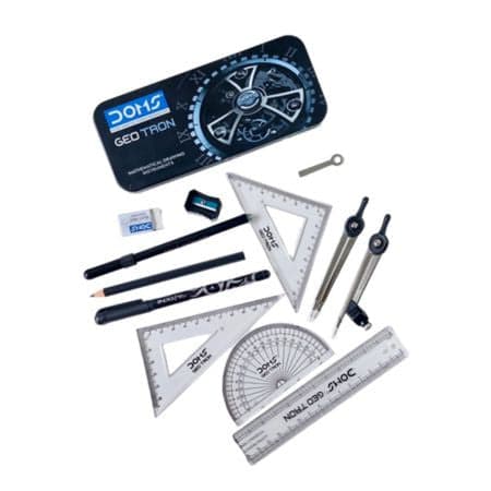 Doms Geo Tron Mathematical Drawing Instrument Box