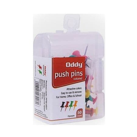 Oddy Coloured Push Pins-PP50-9523-New