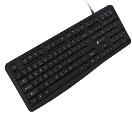 Portronics Ki-Pad 4- Wired Keyboard, Black -POR-2753