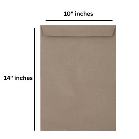 Taj Mahal Kraft Brown Envelope 341 - 14"X10" inches