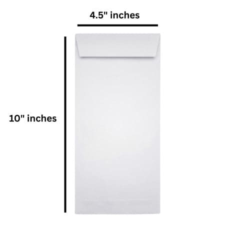 Taj Mahal White Envelope 10"X4.5" inches