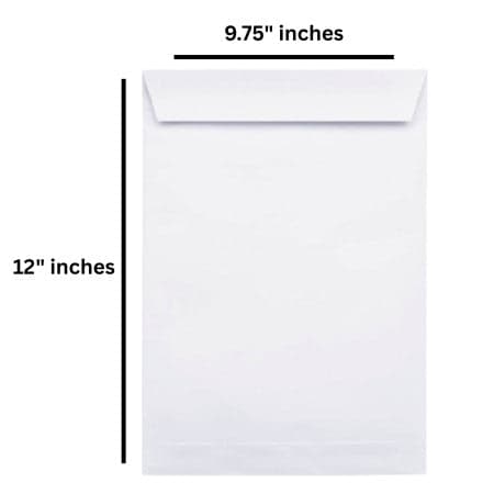 Taj Mahal White Envelope 12"X9.75" inches