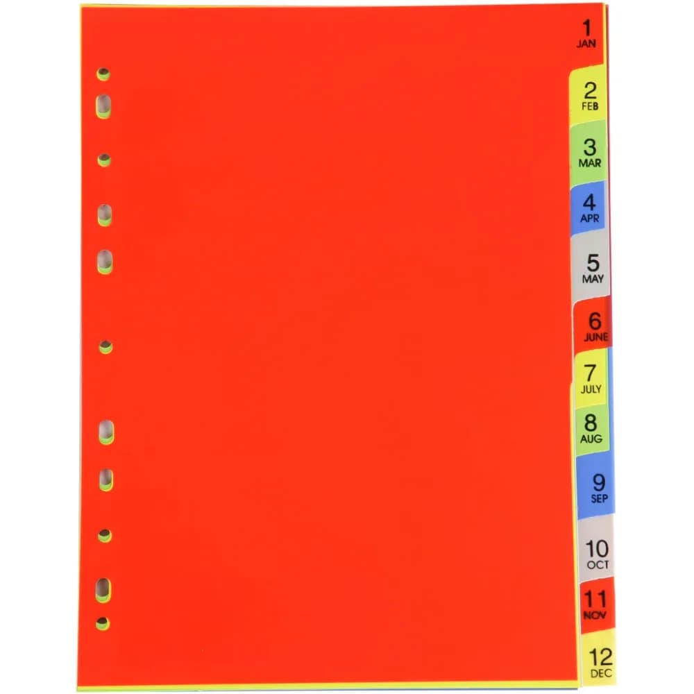 Worldone PP Divider A4 size 1 to 12 (DV112) WO083OS02FARINSTA-4658 61.6