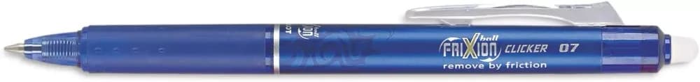 Pilot Frixion Clicker 0.7 mm Fine Point Roller Ball Pen, Blue, 9000019529