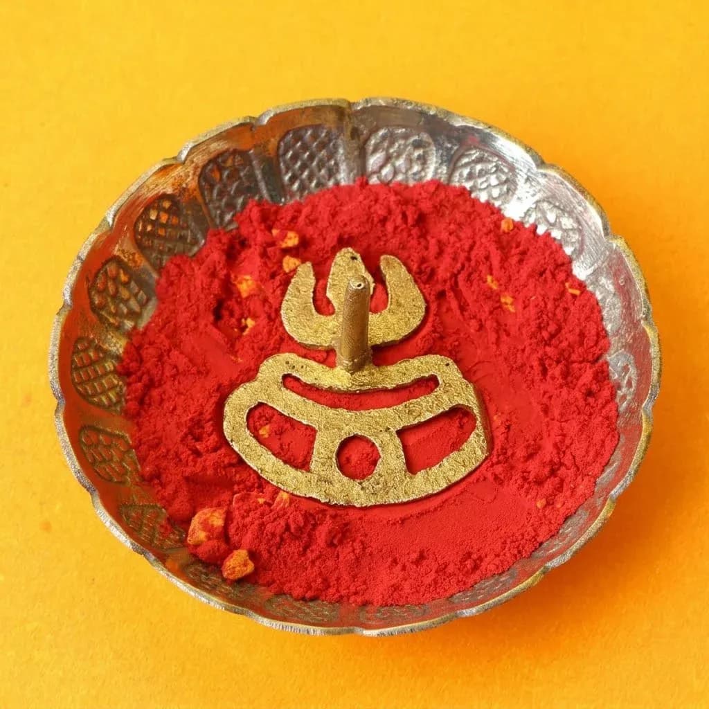 Brass Trishul Tilak Stamp
