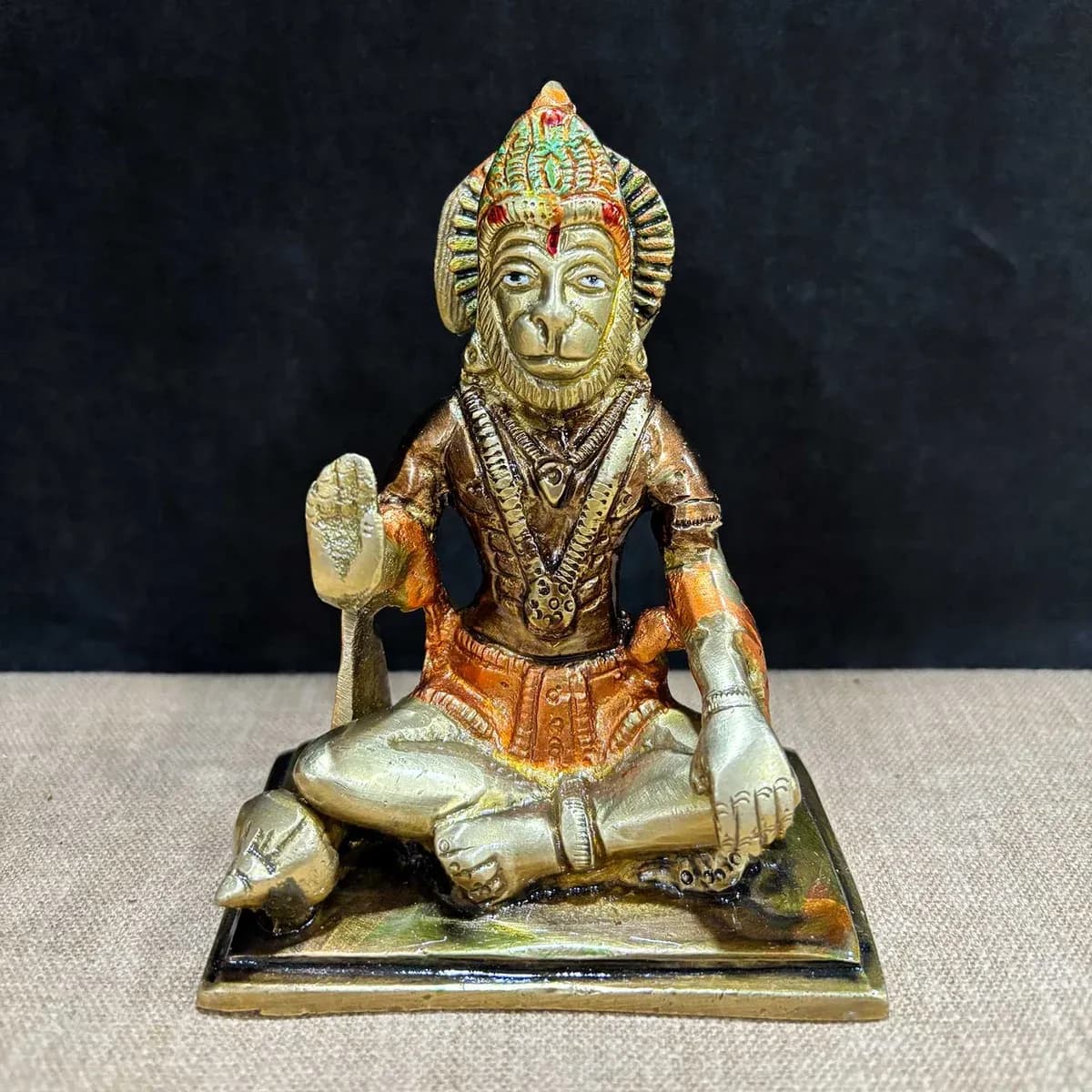 4.5 Inch Brass Hanuman Idol
