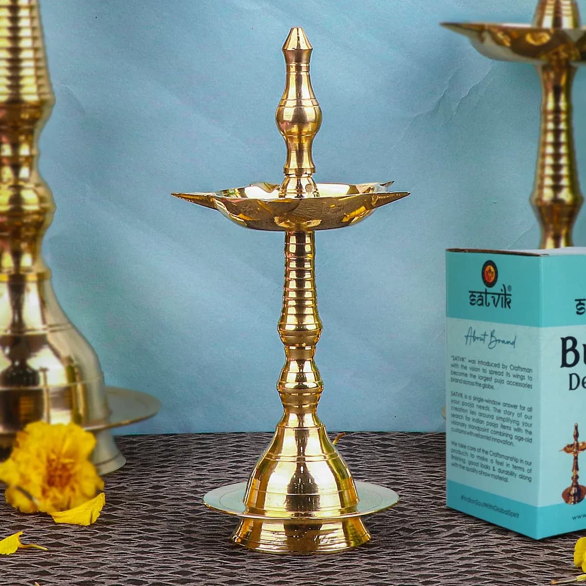 10 Inch Brass Kerala Inauguration Diya