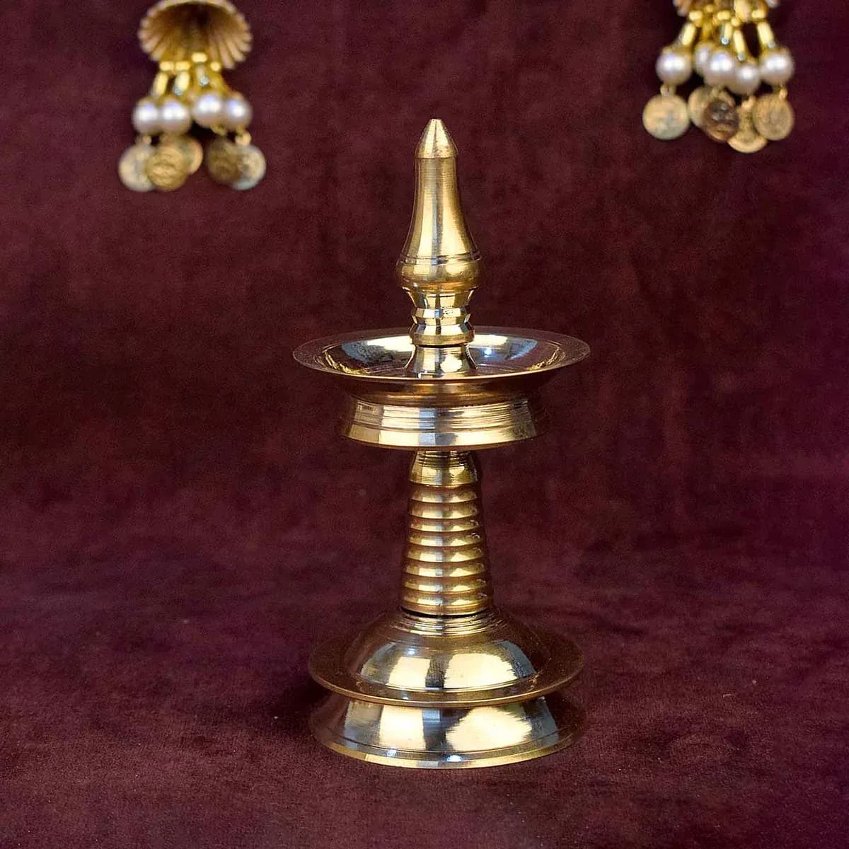 5 Inch Brass Kerala Nilavilakku Diya