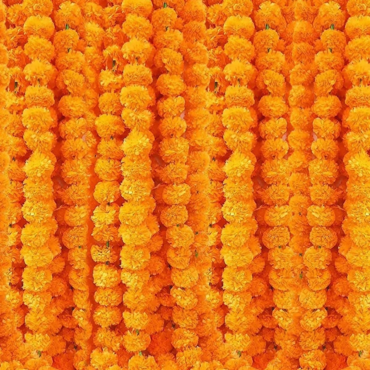 5 Feet Marigold Garland, Pack of 5