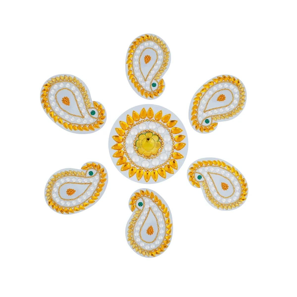 Rangoli Design - 11 x 11 Inches, Kolam Design