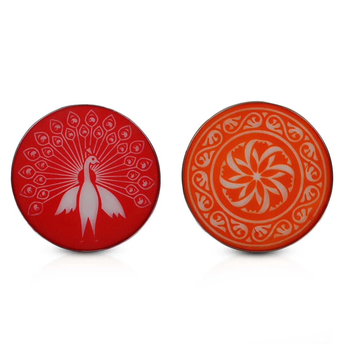 Rangoli Stencil Pair - 8 Inches, 2 Pcs