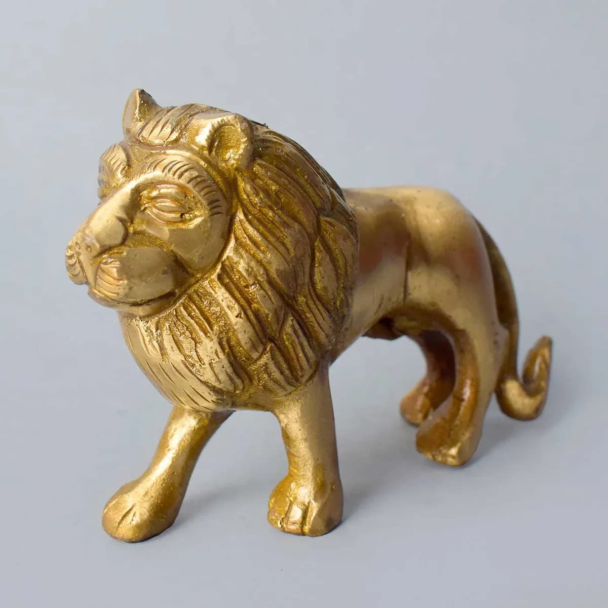 3 Inch Handcrafted Brass Lion