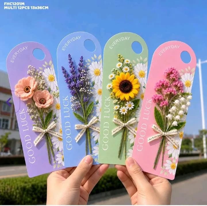 Flower Holder Card (Pack of 12 pcs), 13 x36 CM