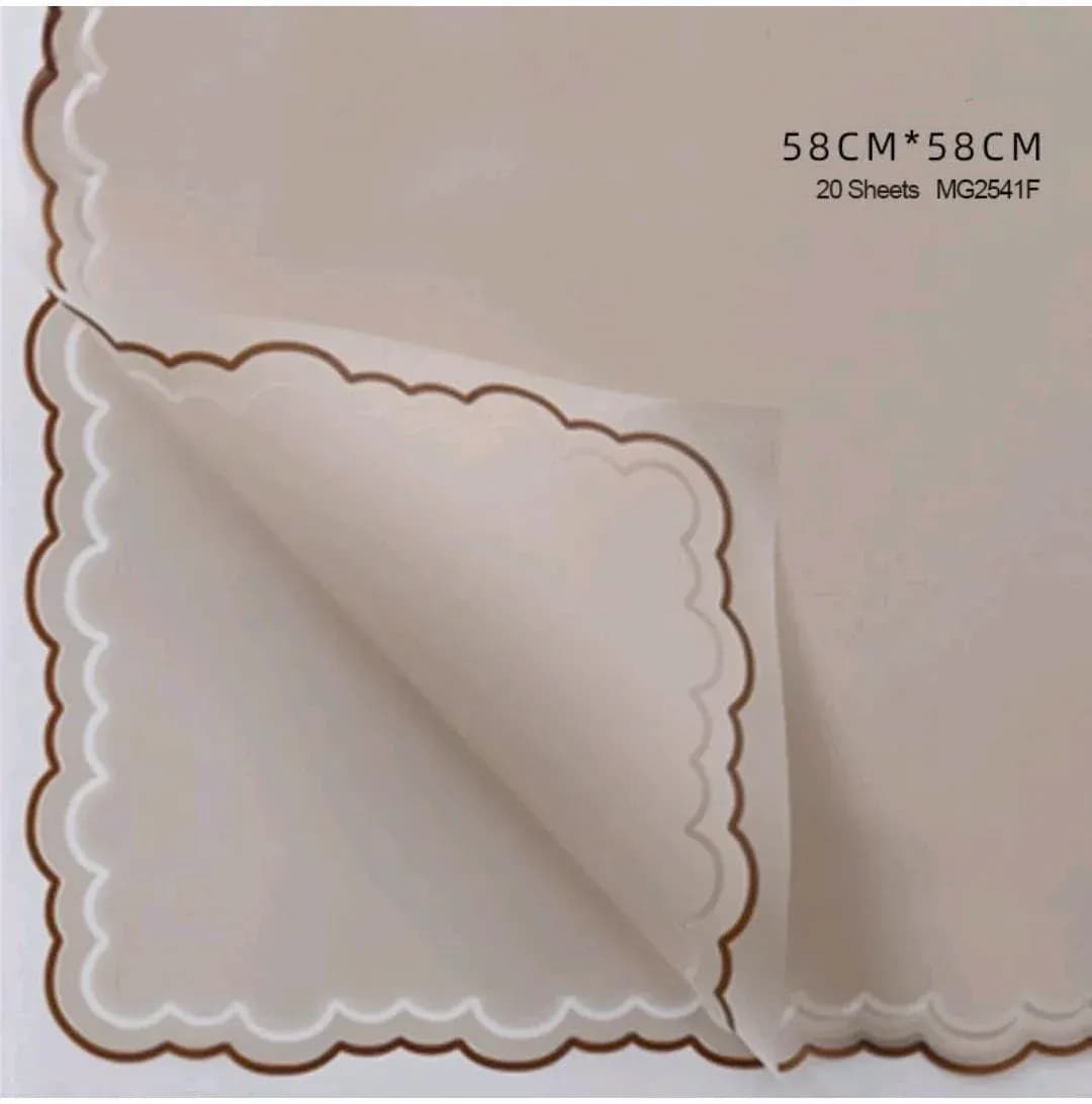 Brown Plastic Wrapping Sheets, Pack of 20 Sheets