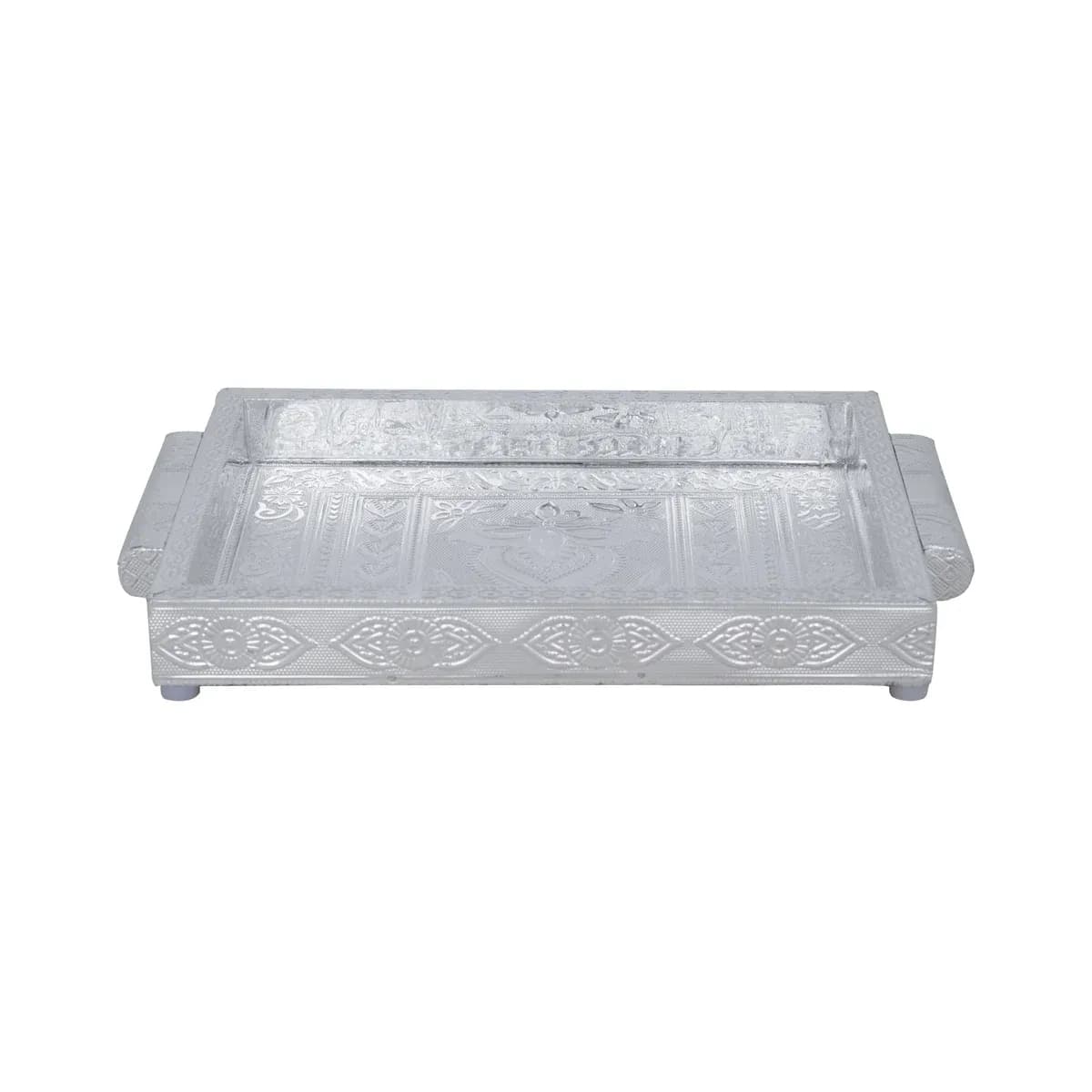 Decorative Tray - 1.5 x 10 x 7 Inches, Wooden Plate