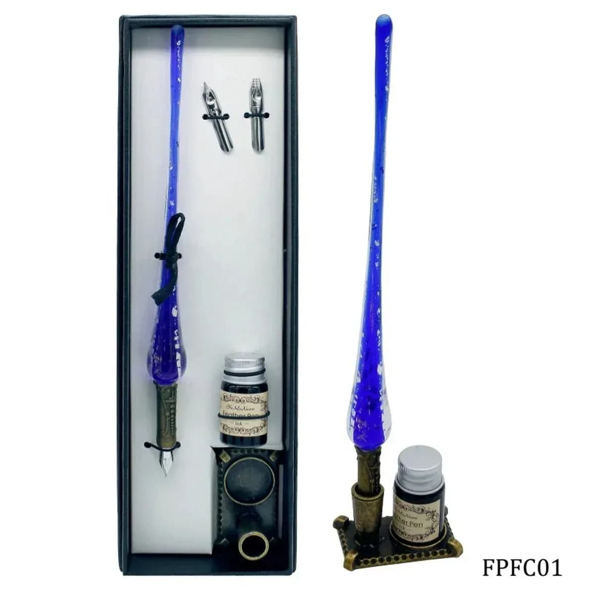 Glass Pen Fountain Crystal GiftSet With Box