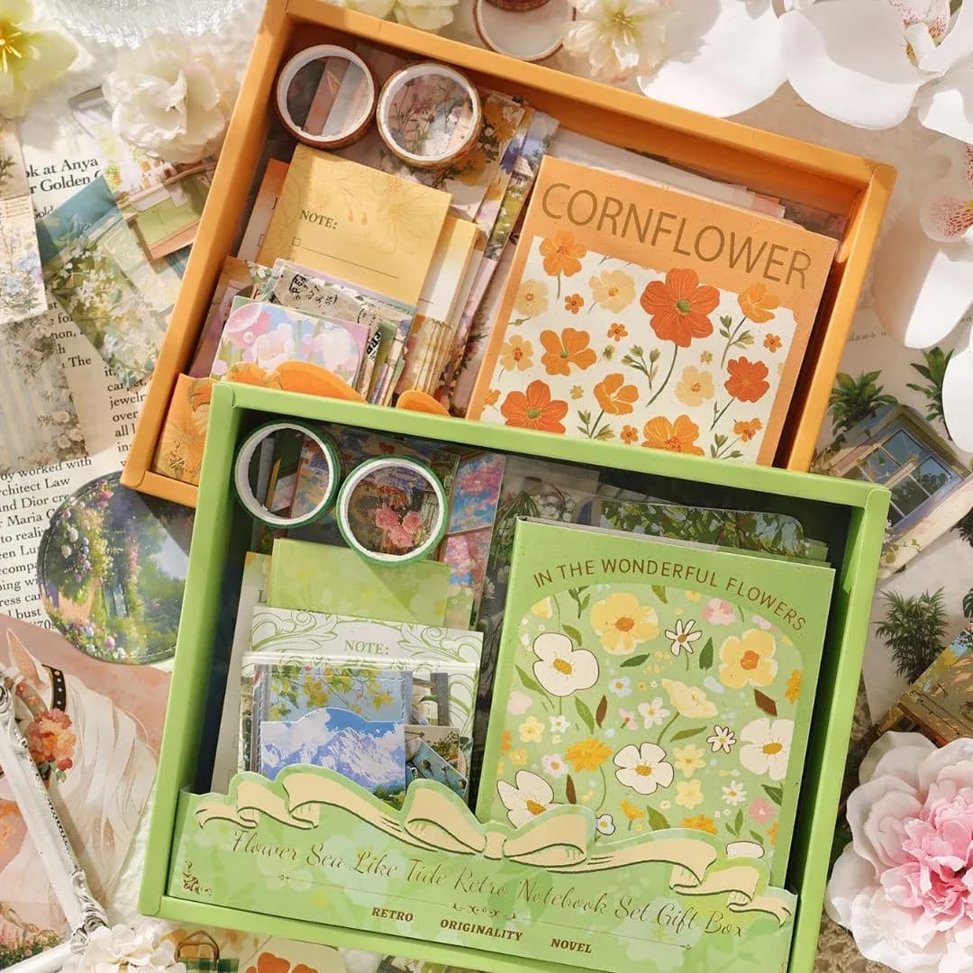 Vintage Floral Journaling and Scrapbooking Kit