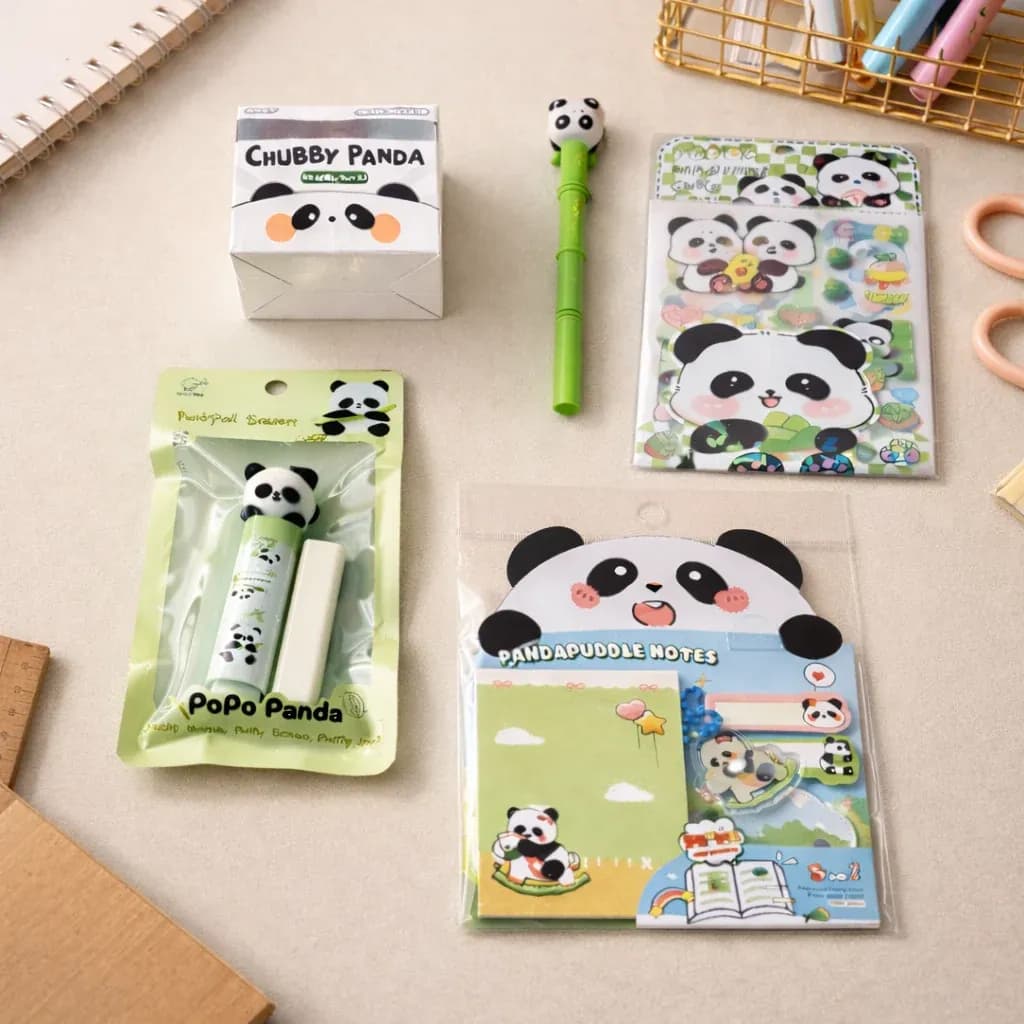 Panda Stationery Set, 5 Pcs