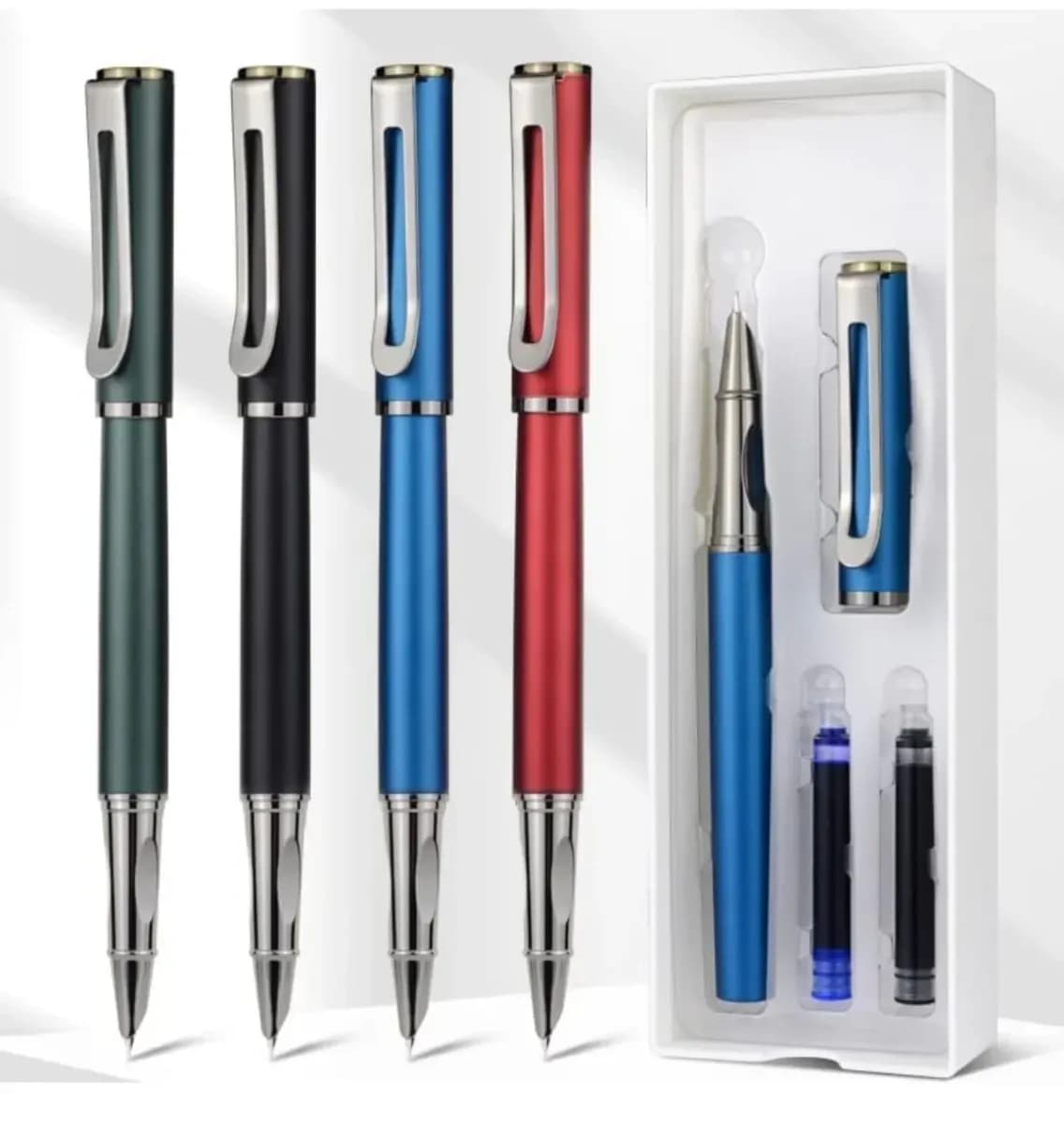 Luxea Metal Clip Pen, Pack of 2