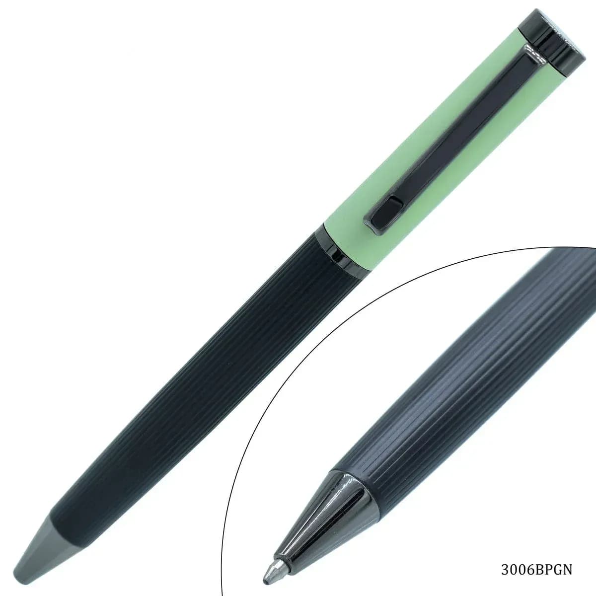 Ball Pen Half Colour Black and Green