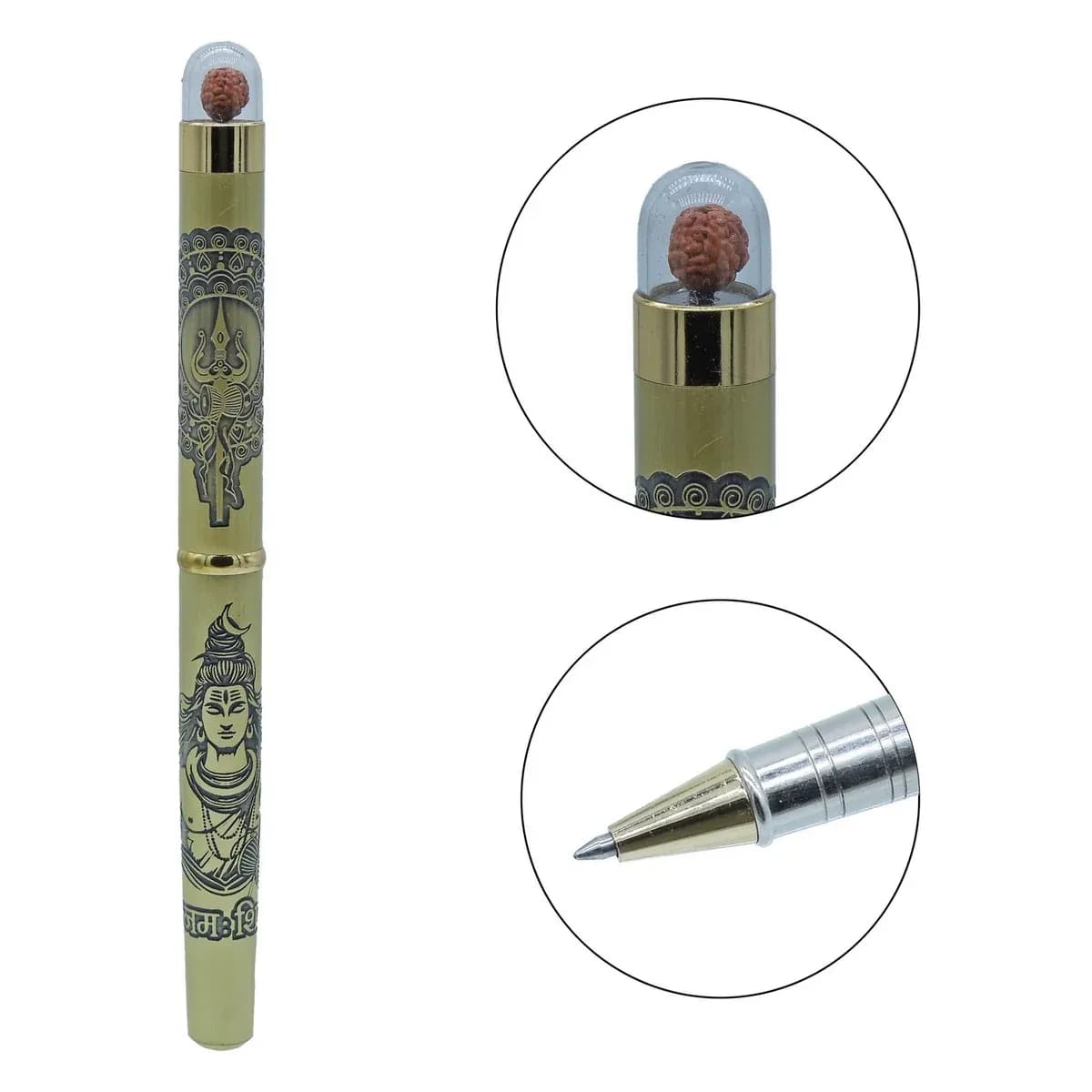Metal Roller Pen with Shiva Engraving