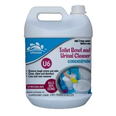 Uniwax Toilet Bowl and Urinal Cleaner Concentrate, 5 L