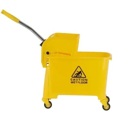 Bharti Multiclean Single Bucket Mop Wringer Trolley, 20 L