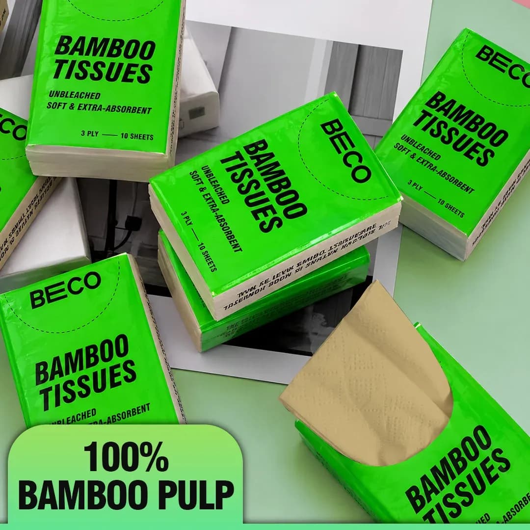 Beco Bamboo Pocket Tissues (Pack of 10)