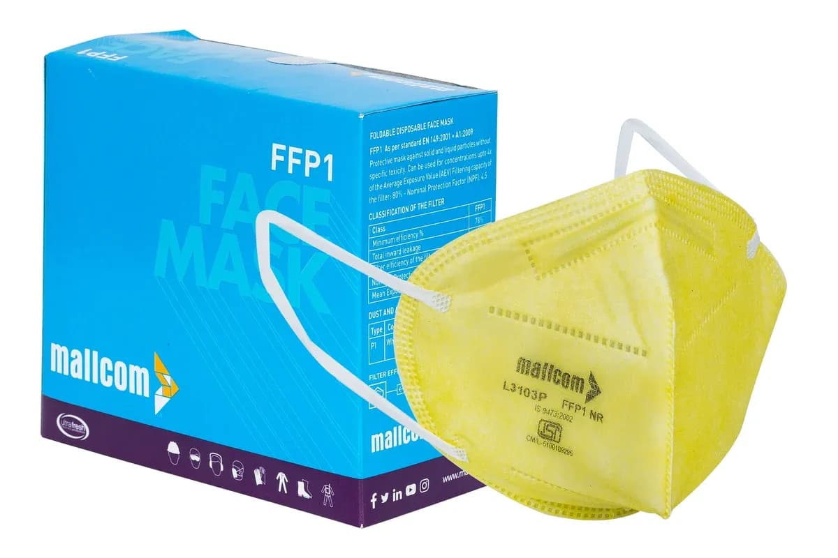 Mallcom L3103P FFP1 Seagull Dust Mask, Ear Loop (Pack of 50)