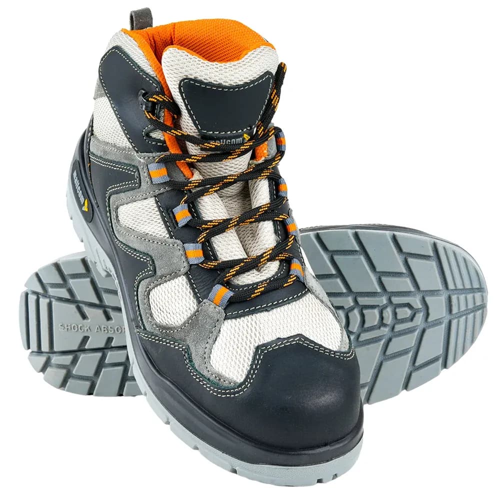 Mallcom Ocelot S1 Steel Toe Safety Boots, Nubuck and Suede Leather, UK 10