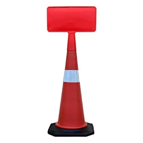 Ladwa Road Traffic Cone with Sign Plate, 750 mm