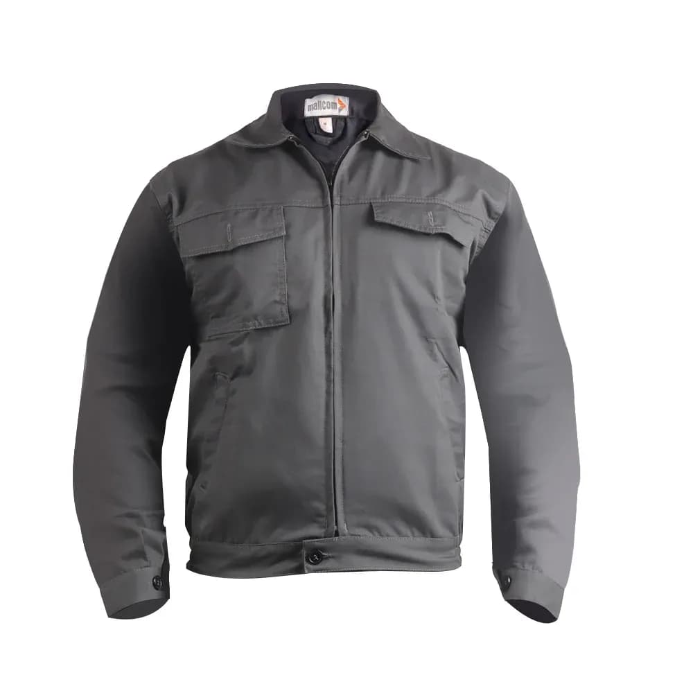 Mallcom Kolding Work Jacket, Shirt Collar, Brass Zip, EN ISO 13688, Size S