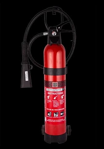Ceasefire CO2 Fire Extinguisher, 4.5 kg, Aluminium Body, Squeeze Grip