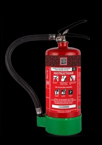 Ceasefire Clean Agent (Fluoroketone) Fire Extinguisher, 4 kg