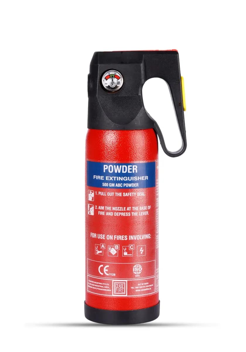 Ceasefire ABC Dry Powder (MAP 90) Fire Extinguisher, 500 g, Red
