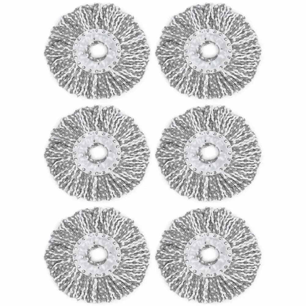 Spotzero by Milton Spin Mop Refill, Microfibre, Set of 6
