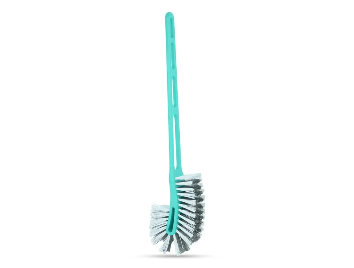 Spotzero by Milton Double-Sided Toilet Brush, Aqua Green