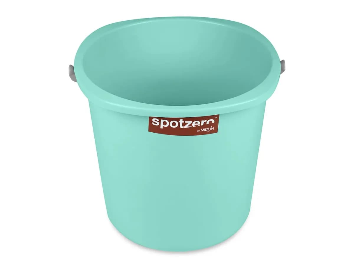 Spotzero by Milton Plastic Bucket with Handle, 20 L, Aqua Green