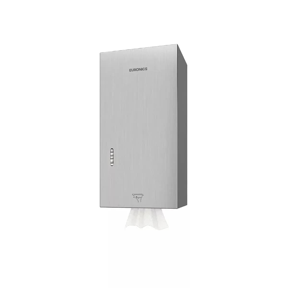 Euronics EHBT01 Folded Toilet Tissue Dispenser, 304 Stainless Steel, Silver