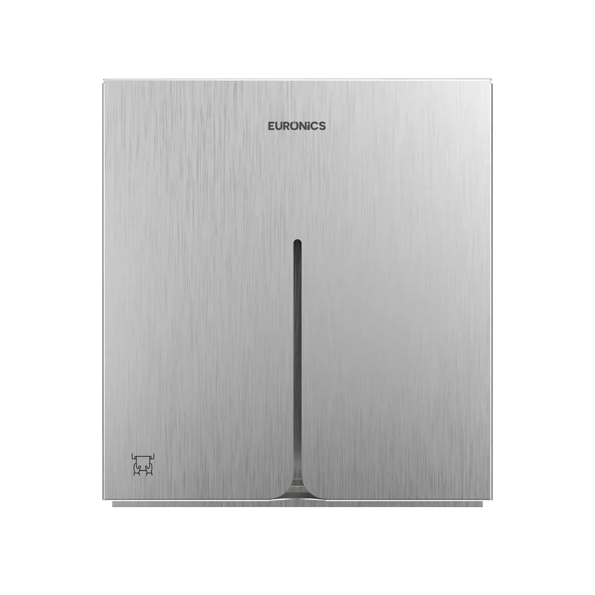 Euronics Linea P2 Compact Stainless Steel Paper Towel Dispenser, 300 Z-Fold or Multifold