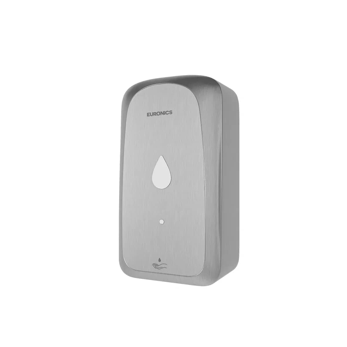 Euronics ES83AC Stainless Steel Automatic Soap Dispenser, 1000 ml, Battery-Operated, Silver