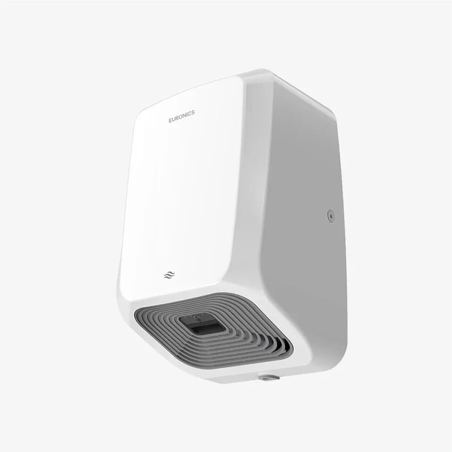 Euronics Airis Automatic Hand Dryer, ABS Body, Brush Motor, 1200 W, White