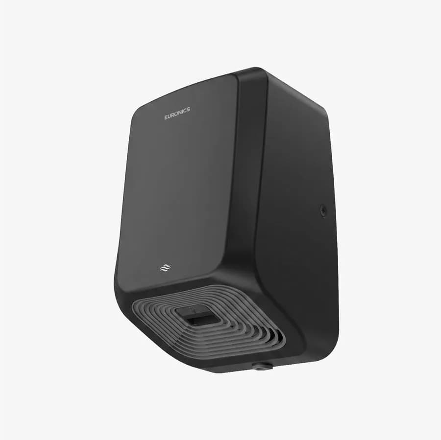 Euronics Airis Automatic Hand Dryer, ABS Body, Brush Motor, 1200 W, Black