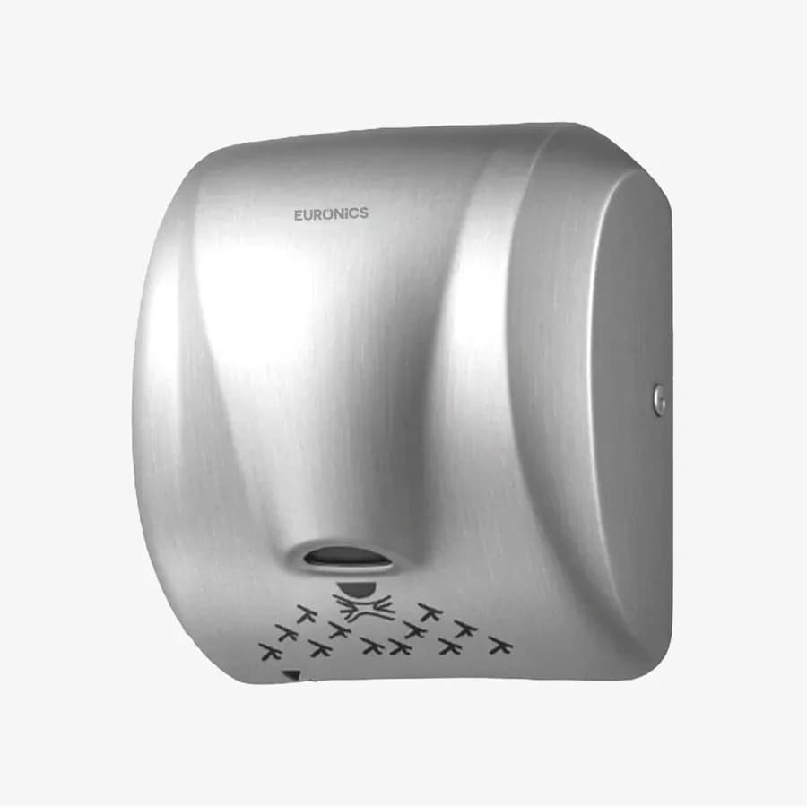 Euronics EH210N Stainless Steel Automatic Hand Dryer, Brush Motor, 1600 W, Silver