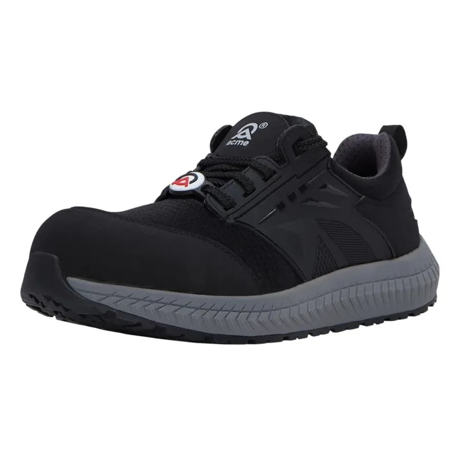 Acme Universal Striker V1 S1 Composite Toe Safety Shoes, Low Ankle, Black Microfibre Upper, UK 10.5 (EU 45)
