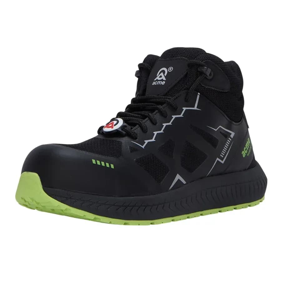 Acme Universal Gush Ultra V1 S2 Composite Toe Metal-Free Safety Shoes, High Ankle, UK 11 (EU 46)