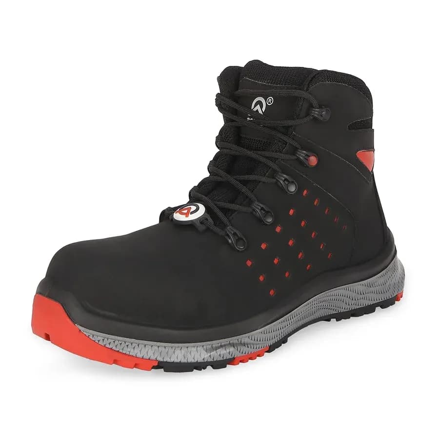 Acme Universal Nodar V1 S1 Fibreglass Composite Toe Metal-Free Safety Shoes, High Ankle, Triple Density PU-TPU Sole, UK 11 (EU 46)